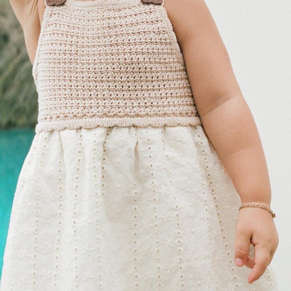 [Last One] ZARA KID'S CROCHET FLOWER DRESS